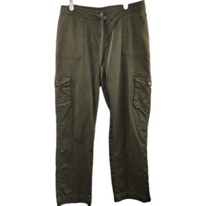 LL Bean Women's Favorite Fit  Flannel Lined Cargo Straight Pants Size 10